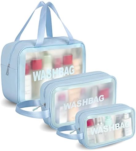 Nicelady kozmetička torba toaletna torba, prozirna putna torba vodootporna torba za šminkanje za toaletne