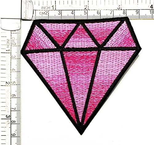 Kleenplus 3kom. Pink Diamond Cartoon Patch Vezeno Gvožđe Na Znački Šivati Na Patch Odjeći Vezenje Aplikacija