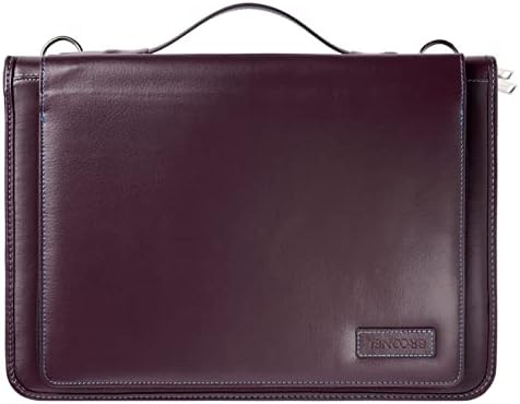 Bronel Purple kožni laptop Messenger futrola - kompatibilan s Toshiba Dynabook Portégé X30-F | Toshiba Dynabook