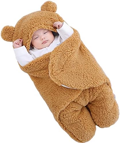 WABY Fleece swaddle prekrivač s lijekom debelom omotakom pokrivač novorođenčad toplo prijemne deke sa slatkim