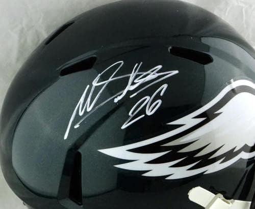 Miles Sanders autographed Eagles full Size speed Helmet - JSA W Auth *NFL šlemovi sa bijelim autogramima