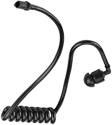 Qiilu cijev za zamjenu Radio slušalica crno pakovanje od 5 prozirnih namotanih akustičnih cijevi zamjenskih