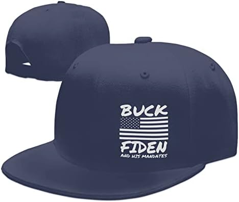 Buck Fiden i njegovi mandati šešira ravni račun BRim Black Podesivi bejzbol kapu modnog kamiondžija za muškarce