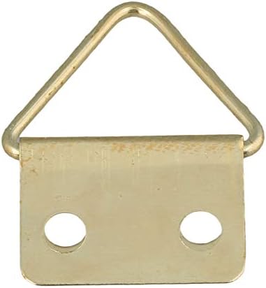 Lovermusic Golden 2 rupe trokut d prstenovik vješalice za slike Kuke sa vijcima za kućni paket od 50