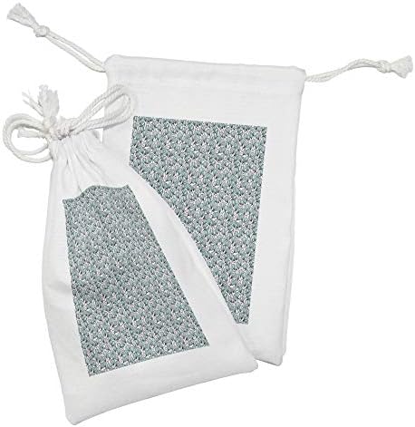 Ampesonne pastel tkanina torba od 2, kontinuirani meki tonovi Sažetak romantičnog cvijeta ljeto cvjeta ilustracija,