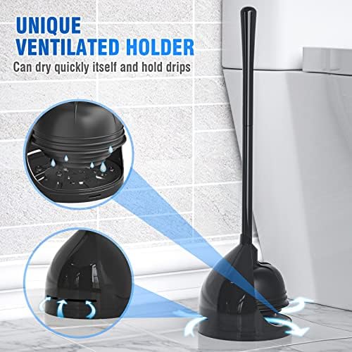 uptronic 2 paket WC klip sa držačem, jedinstveni klip sa svim uglom dizajna, klip za kupatilo sa držačem,