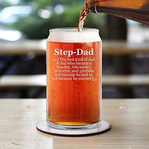 shop4ever ® definicija očuha gravirano pivo može staknuti poklon za Dan očeva za očuha Bonus tatu
