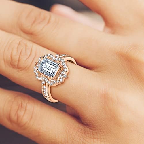 2023 ženski cirkonij Bling dijamantski zaručnički vjenčani prsten kristali za tinejdžere