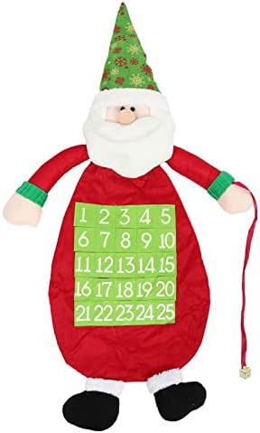 NUOBESTY Yule pokloni Božić Advent Kalendar Santa Claus Hanging Advent Kalendar odbrojavanje do Božić Kalendar