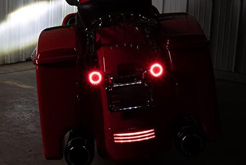 Hogworkz® LED Halomaker™ stražnji pokazivači smjera 1157 baza sa crvenim pokazivačima smjera / svjetla za trčanje / kočnice-kompatibilno sa Harley Davidsonom