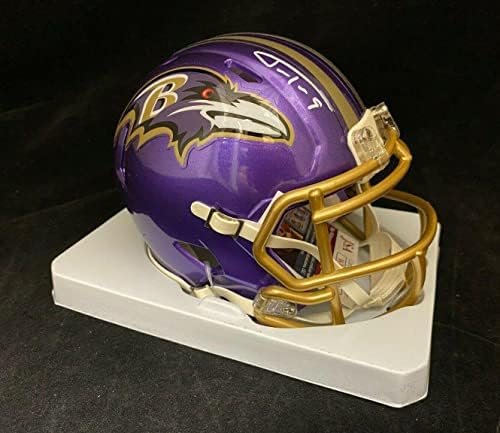 Justin Tucker Baltimore Ravens potpisan Flash Mini kaciga Jsa COA-autograme NFL Mini Helmets
