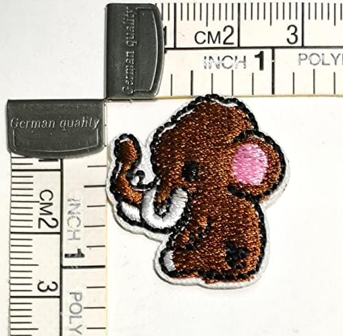 Kleenplus Mini Elephant Patches Kid Cartoon Iron on Applique Motif Patch pogodan za djecu odrasle DIY farmerke
