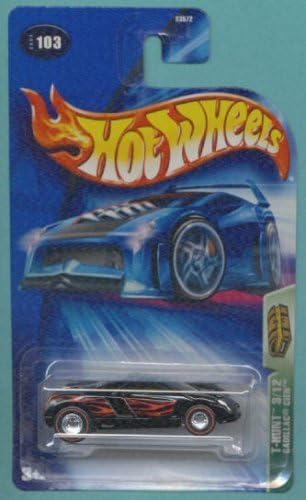 Hot Wheels 2004 potraga za blagom crna & amp; crveni Cadillac Cien 3/12 103 ograničeno izdanje 1:64 skala