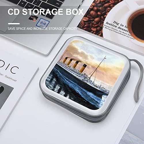 Retro Titanic Poznati stari povijesni CD Case CD Case Plastični DVD novčanik Nosač za prijenosni otvor za
