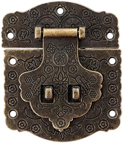 Zouoou Daakou910 1pc 7060mm Antikni zasun ukrasni hasp nakit drveni okvir kofer HEP zaključak sa vijcima