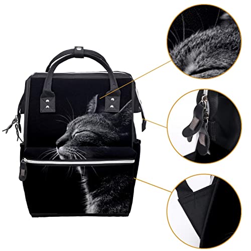Black Spava Mačji peleni tote tote mumije ruksak velikog kapaciteta pelena torba za staračku torbu za njegu