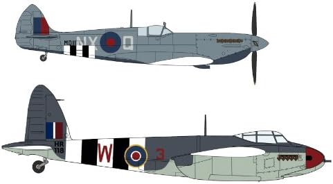 Hasegawa HaS02096 1:72 Spitfire MK VII & mosquito MK VI COMBO 'Operacija Overlord' [Model Građevinski komplet]