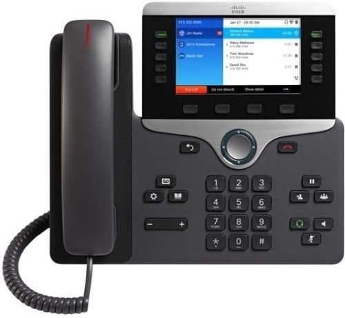 Cisco 8861 IP telefon - kabl - montaža na zid, radna površina - crna - 5 x Ukupna linija - VoIP - ID pozivatelja