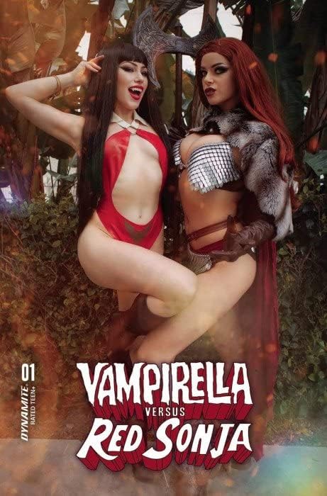 Vampirella protiv Crvene Sonje 1e VF / NM; dinamit strip / cosplay varijanta