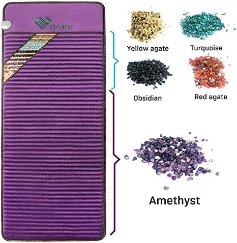 Phymat Far Infrared ametist jastuk za grijanje - 5 boja prirodni Kristal infracrvena toplotna prostirka-ametist