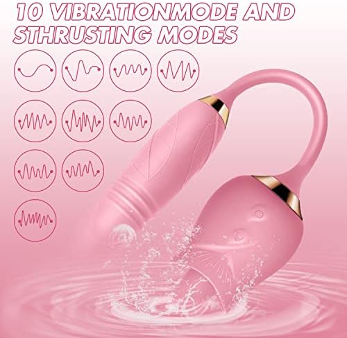 Vibrator ruže za žene - 3 u 1 klitorički stimulatorski jezik lizanje guranja g. Spot dildo vibrator sa 10